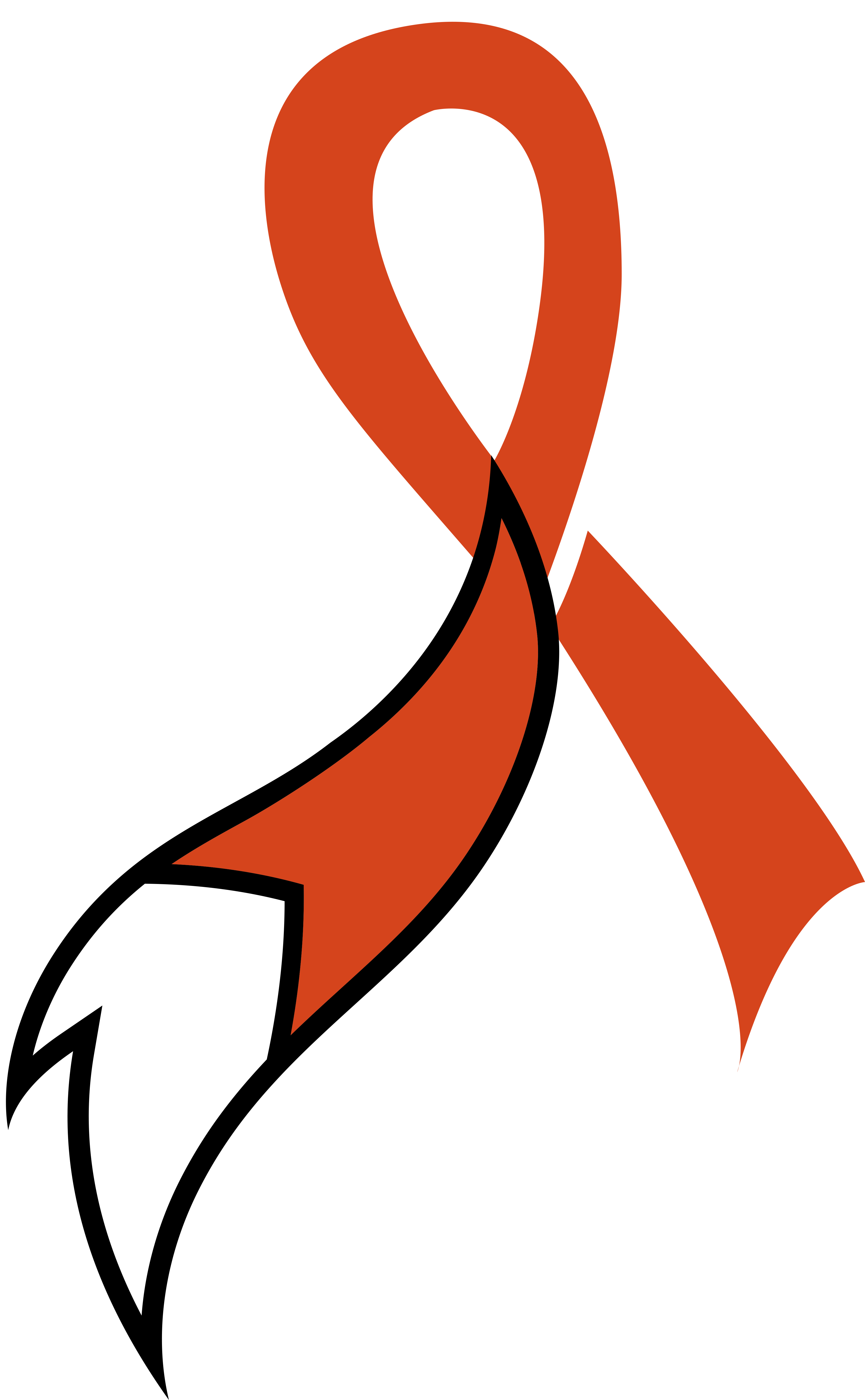 Orange FOXG1 awareness ribbon